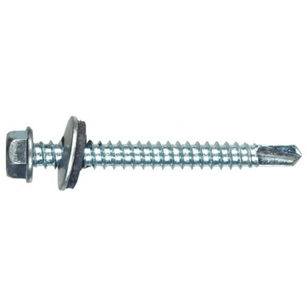 The Hillman Group 47263 12-14 x 1-1/2-Inch Hex Washer Head Self Drilling Screw with Washer The Hillman Group 47263 12-14 x 1-1/2-Inch Hex Washer Head Self Drilling Screw with Washer